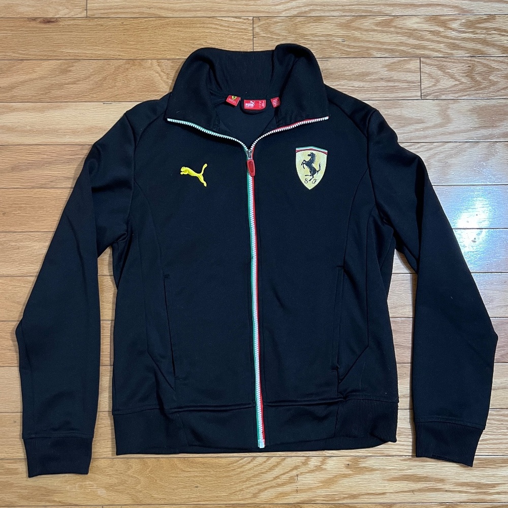 Puma Scuderia Ferrari Black Zip Jacket Medium
